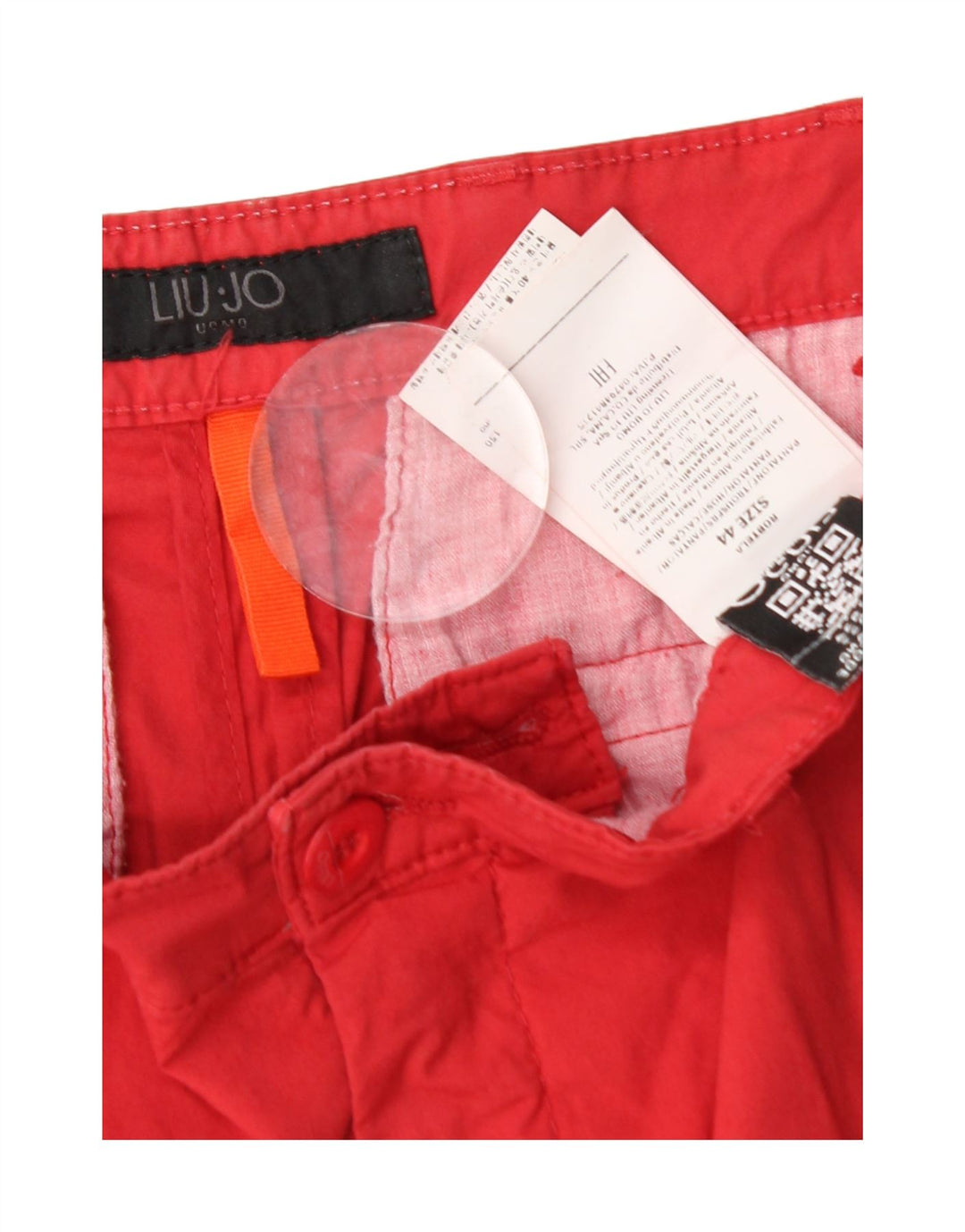 LIU JO Womens Uomo Chino Shorts IT 44 Medium W32 Red Cotton