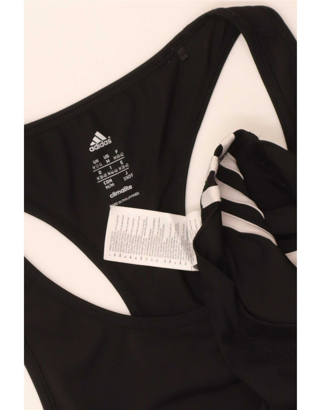 Adidas Damen Climalite Weste Top UK 12/14 Medium Schwarz Polyester
