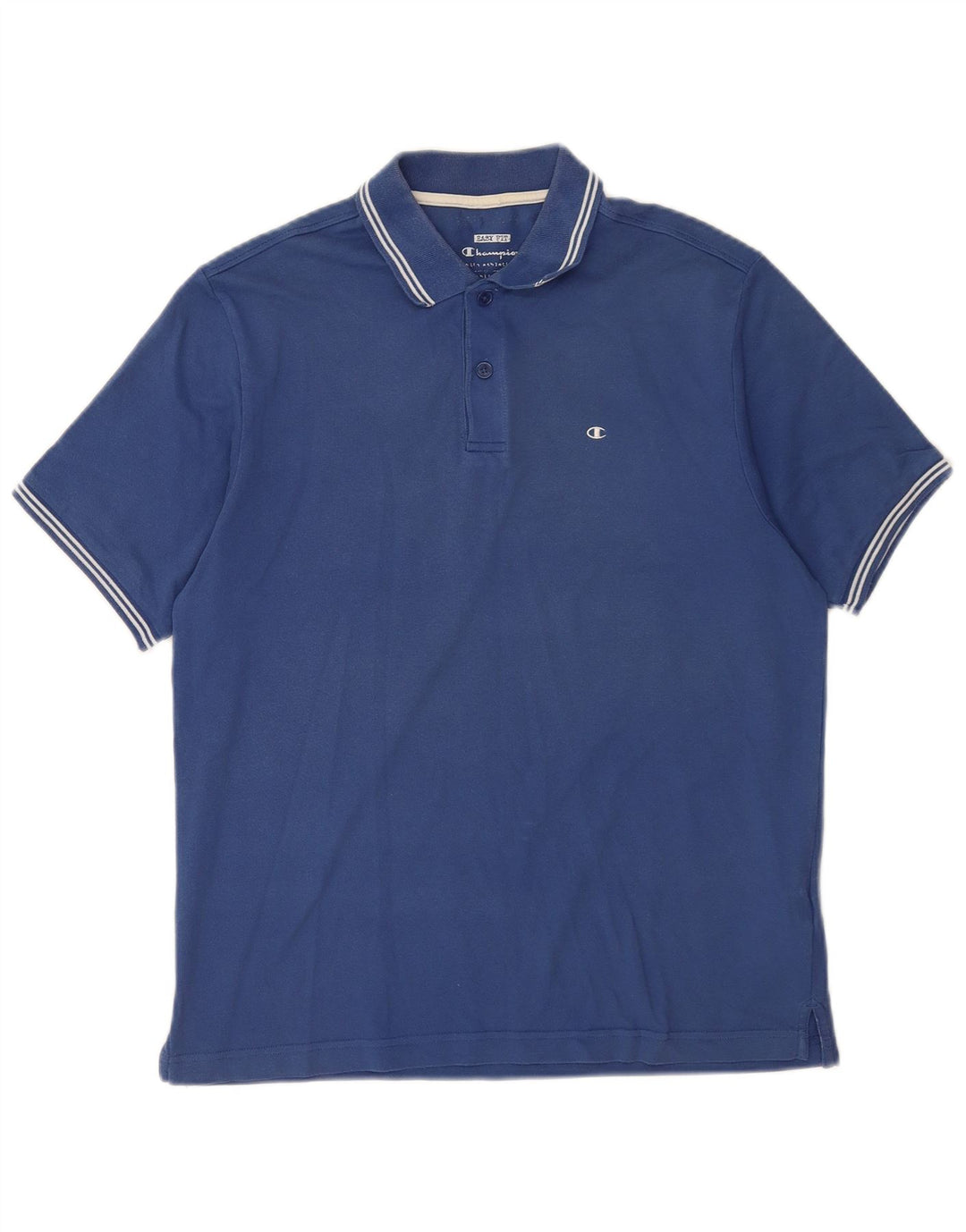 Champion Herren Easy Fit Poloshirt Mittelblaue Baumwolle