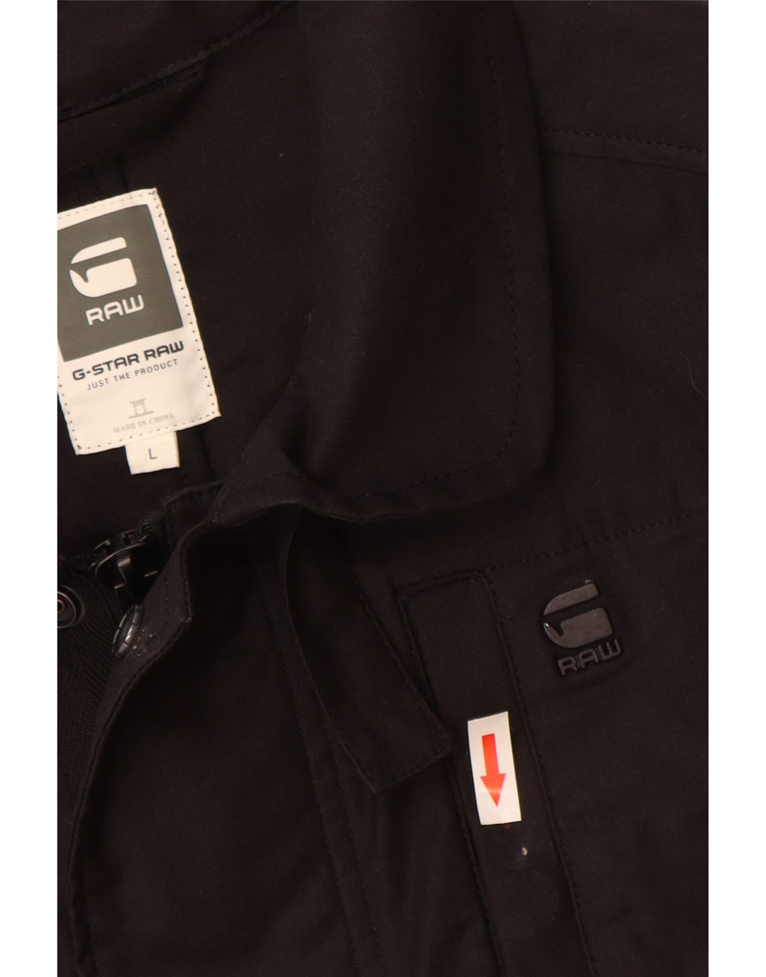 G-Star Herren Utility Jacke UK 40 Large Schwarz Baumwolle