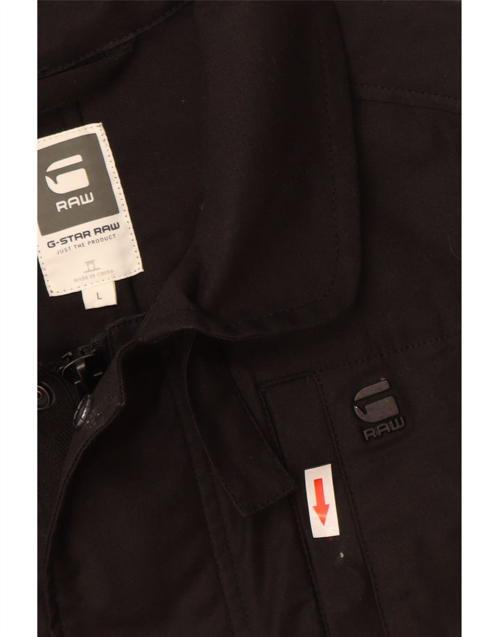 G-Star Herren Utility Jacke UK 40 Large Schwarz Baumwolle