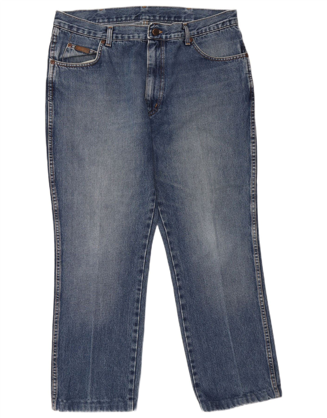 Wrangler Herren Texas Straight Jeans W38 L30 Blaue Baumwolle