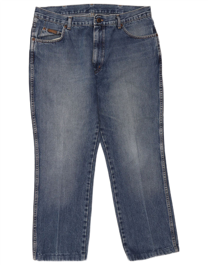 Wrangler Herren Texas Straight Jeans W38 L30 Blaue Baumwolle