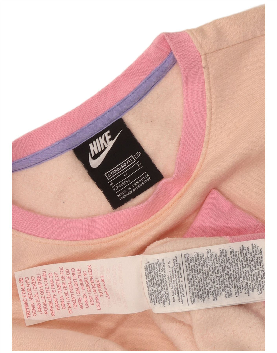 Nike Mädchen-Sweatshirt mit Grafik, 10–11 Jahre, mittelgroß, mehrfarbig