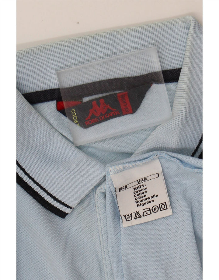 KAPPA Mens Polo Shirt 2XL Blue Cotton Vintage Kappa and Second-Hand Kappa from Messina Hembry 