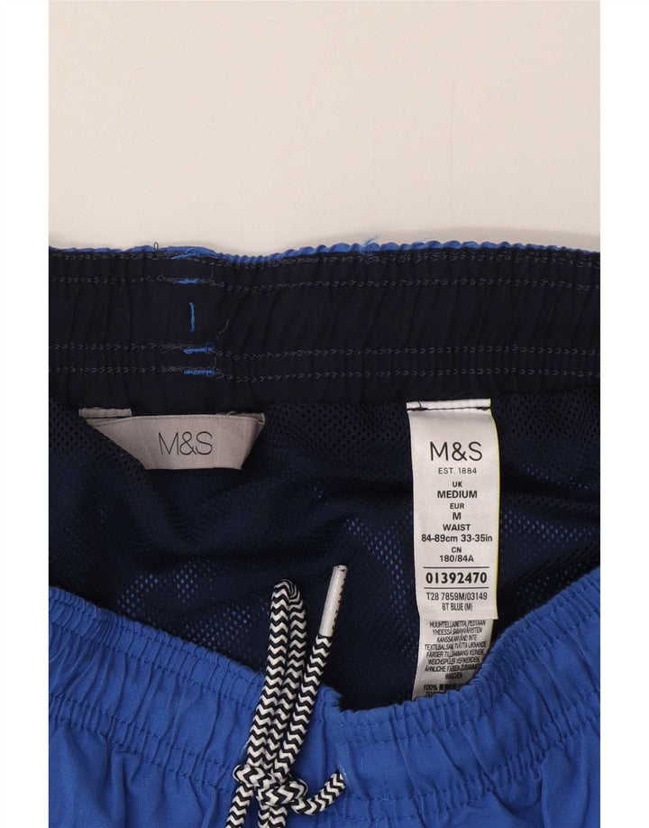 Marks & Spencer Herren-Badeshorts aus mittelblauem Polyester