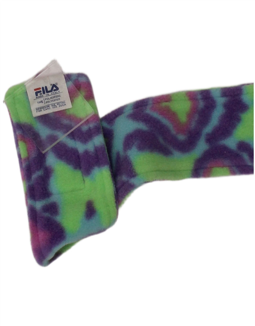 Fila Damen Fleece-Stirnbandmütze, Einheitsgröße, mehrfarbig, Batik-Polyester
