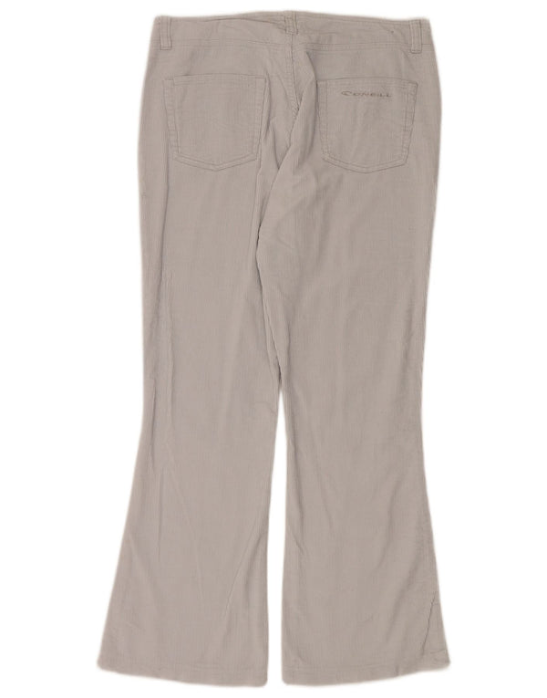O'Neill Damen Flare-Cordhose, Größe L, W34, L30, Off-White-Baumwolle