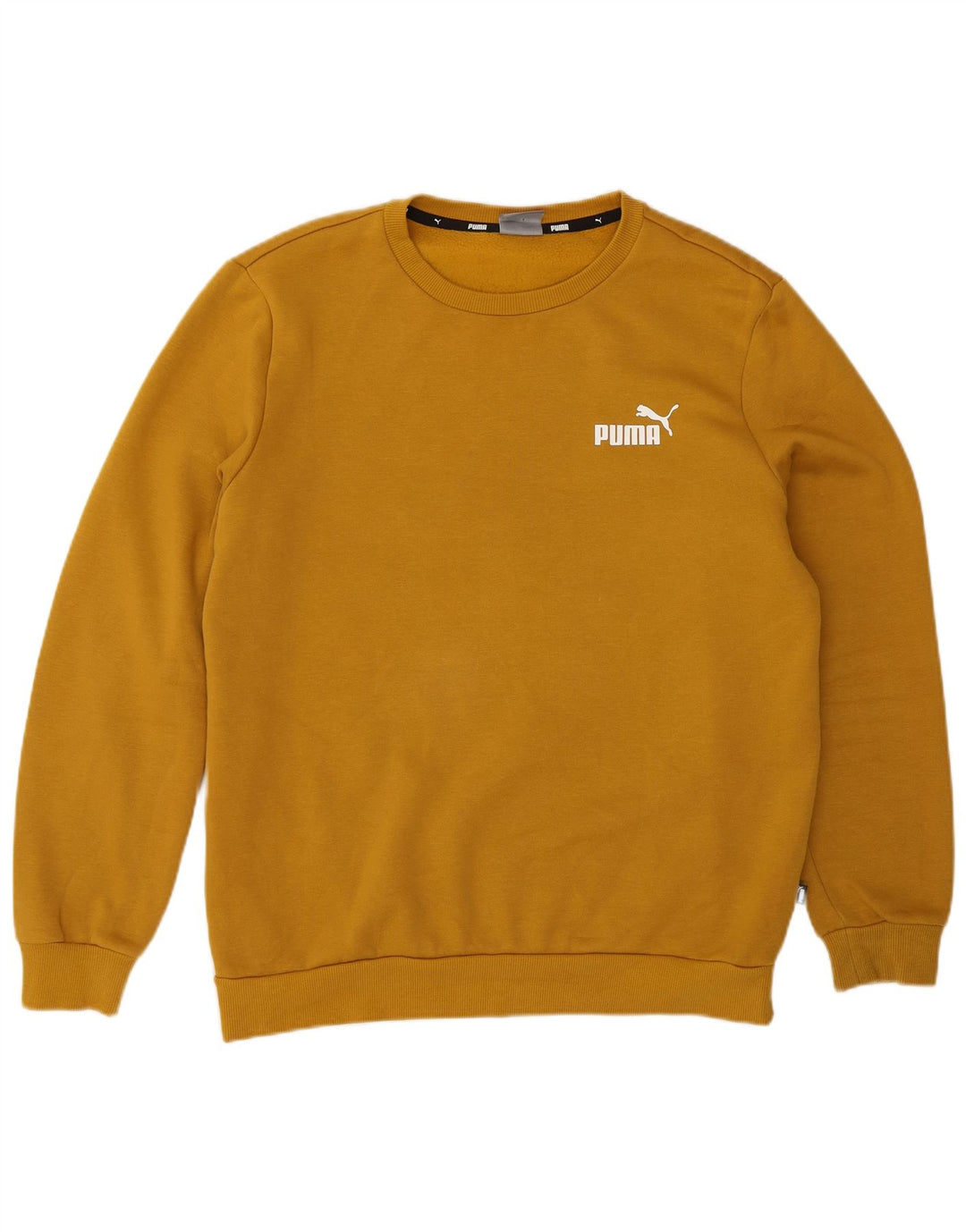 Puma Herren Sweatshirt Pullover mittelgelbe Baumwolle