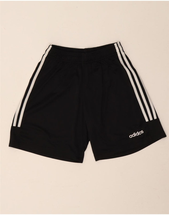 Adidas Damen Climalite Sport Shorts UK 12 Medium Schwarz Polyester
