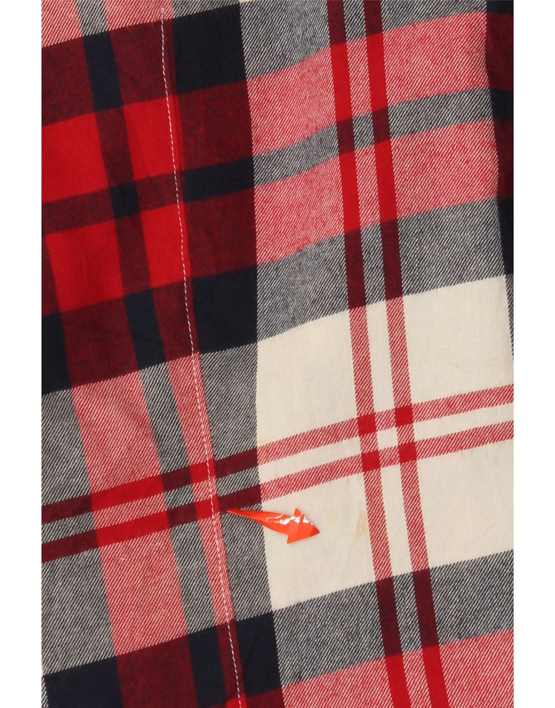 EDDIE BAUER Damen-Flanellhemd mit klassischer Passform, UK 10, klein, rot kariert, Baumwolle