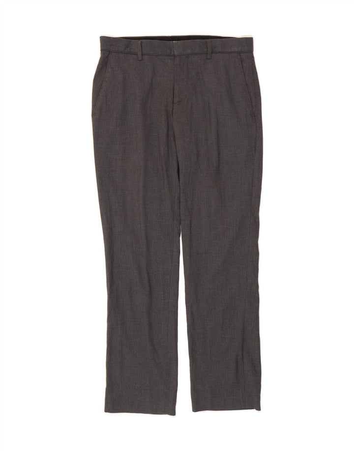 MOSSIMO Mens Straight Suit Trousers W30 L30 Grey Polyester Vintage Mossimo and Second-Hand Mossimo from Messina Hembry 