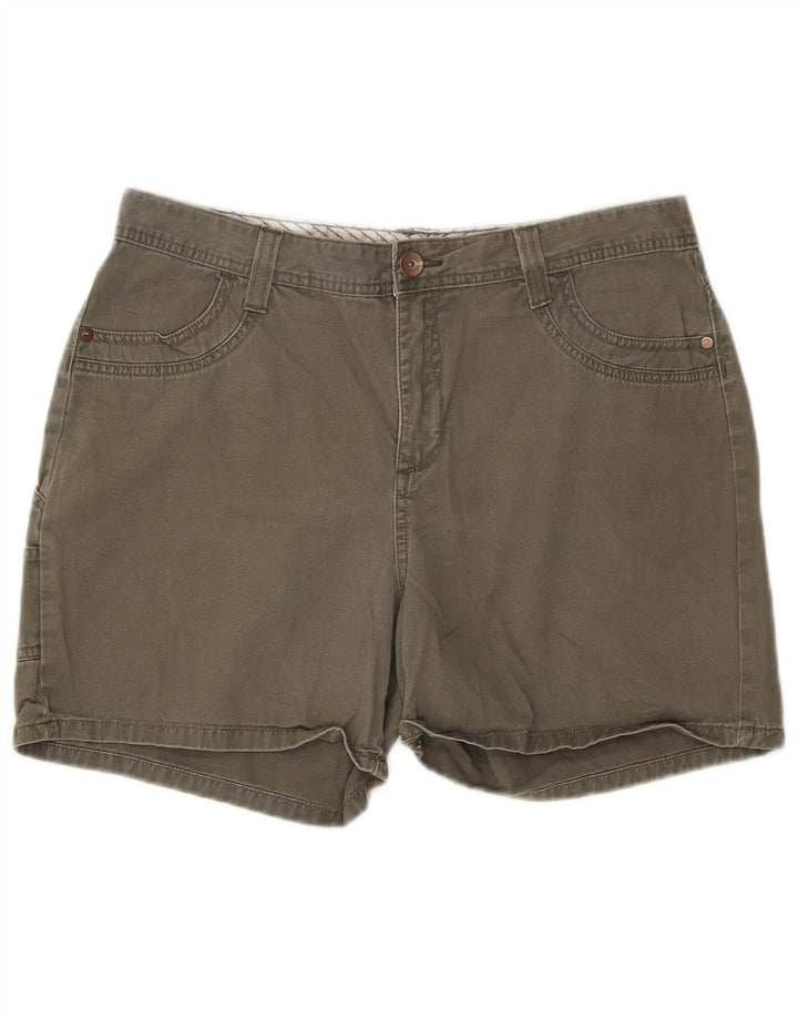LEE Damen Cargoshorts US 12 Large W32 Khaki Baumwolle
