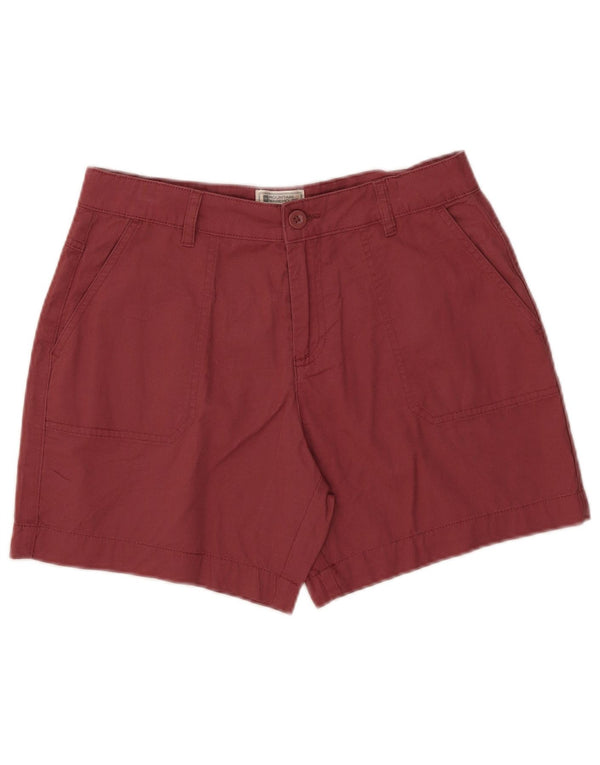 Mountain Warehouse Chino-Shorts für Damen, UK 10, Größe S, W30, rote Baumwolle