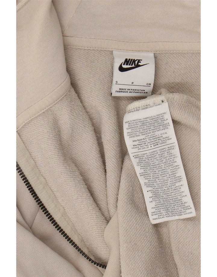 Nike Herren-Kapuzenpullover mit Reißverschluss, klein, beige Baumwolle