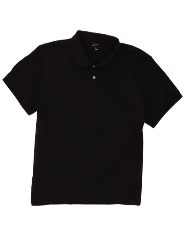 J. Crew Herren Poloshirt 2XL Schwarz Baumwolle