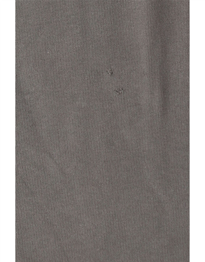Timberland Herren Langarm-Poloshirt, große graue Baumwolle