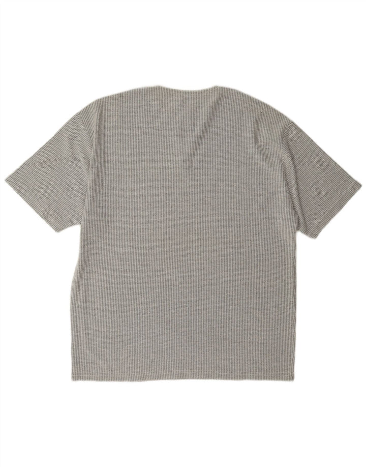 Vintage Herren T-Shirt Top Groß Grau
