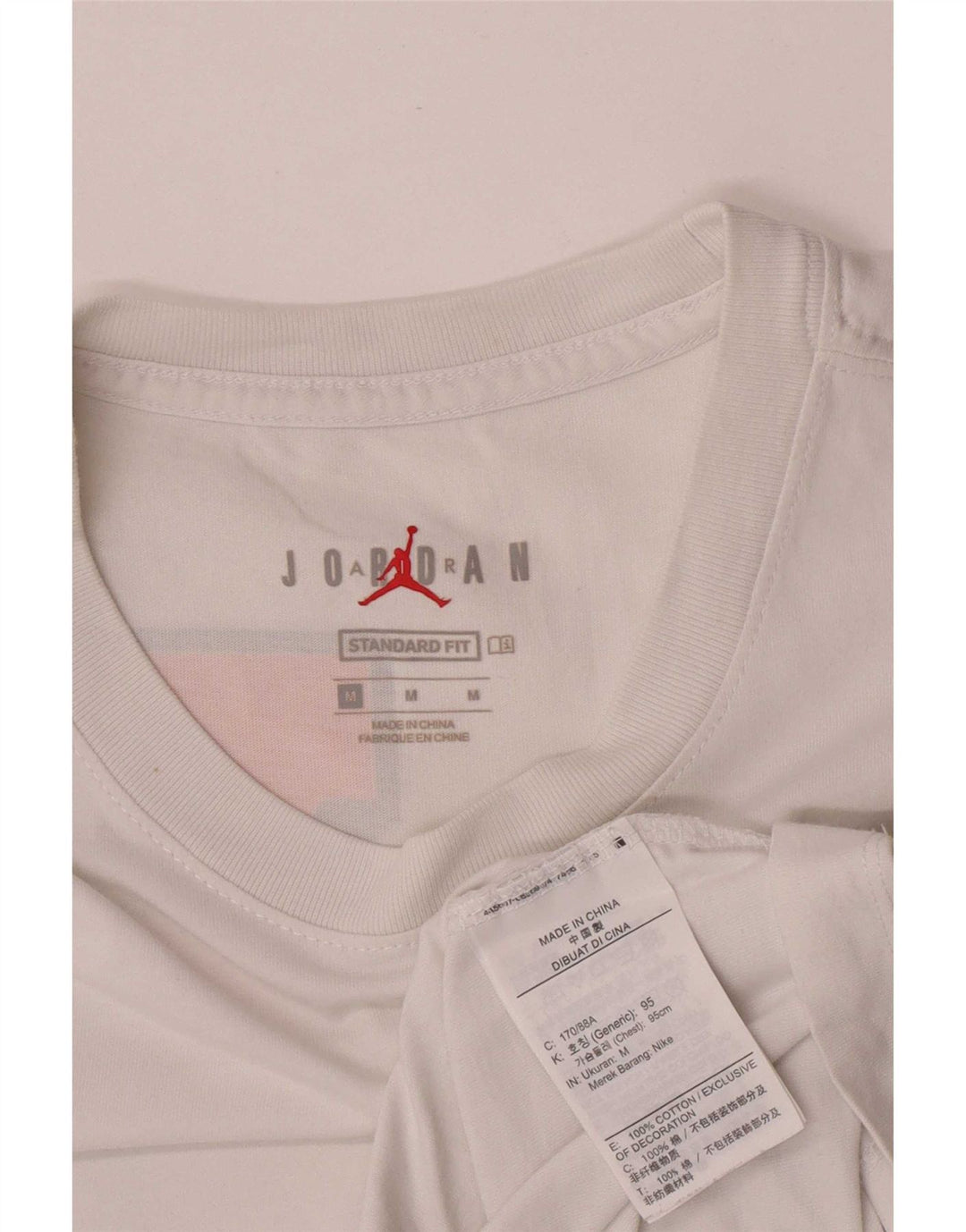Jordan Herren-T-Shirt mit Standard-Passform, mittelweiß, Baumwolle