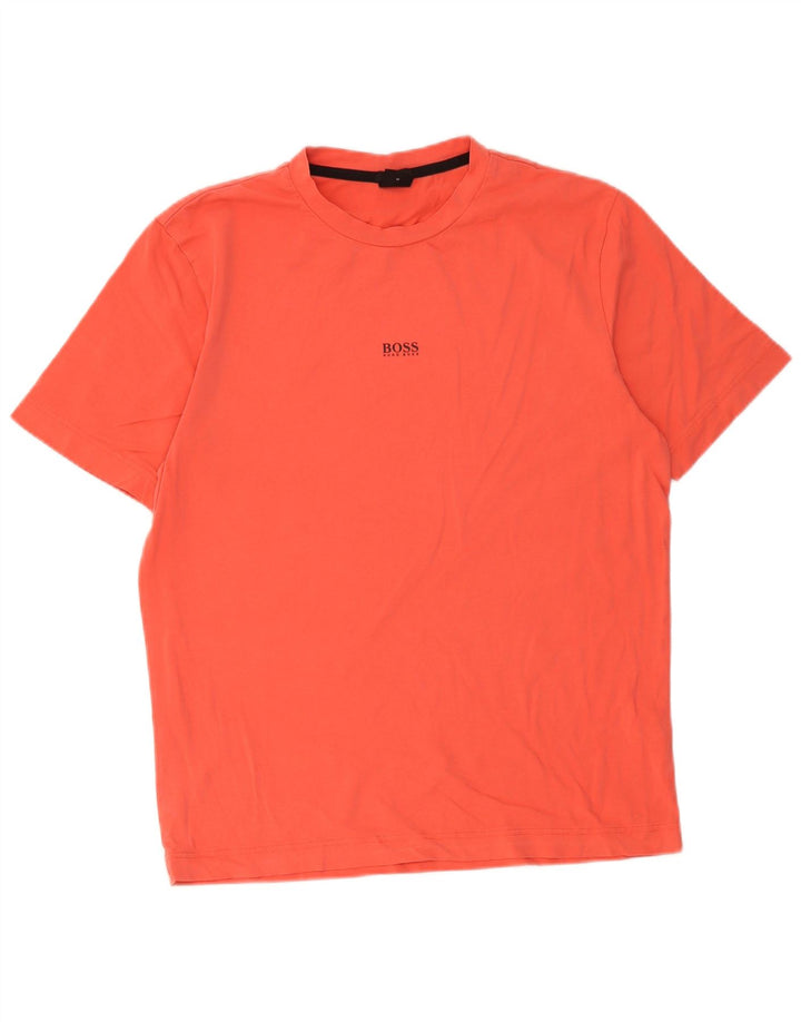 Hugo Boss Herren-T-Shirt mit entspannter Passform, mittelorange Baumwolle
