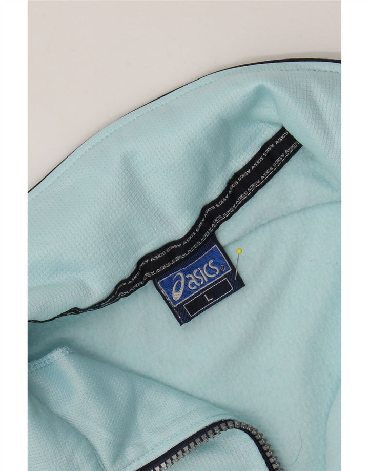 ASICS Herren-Trainingsanzug-Oberteil, Jacke, Größe L, Blau