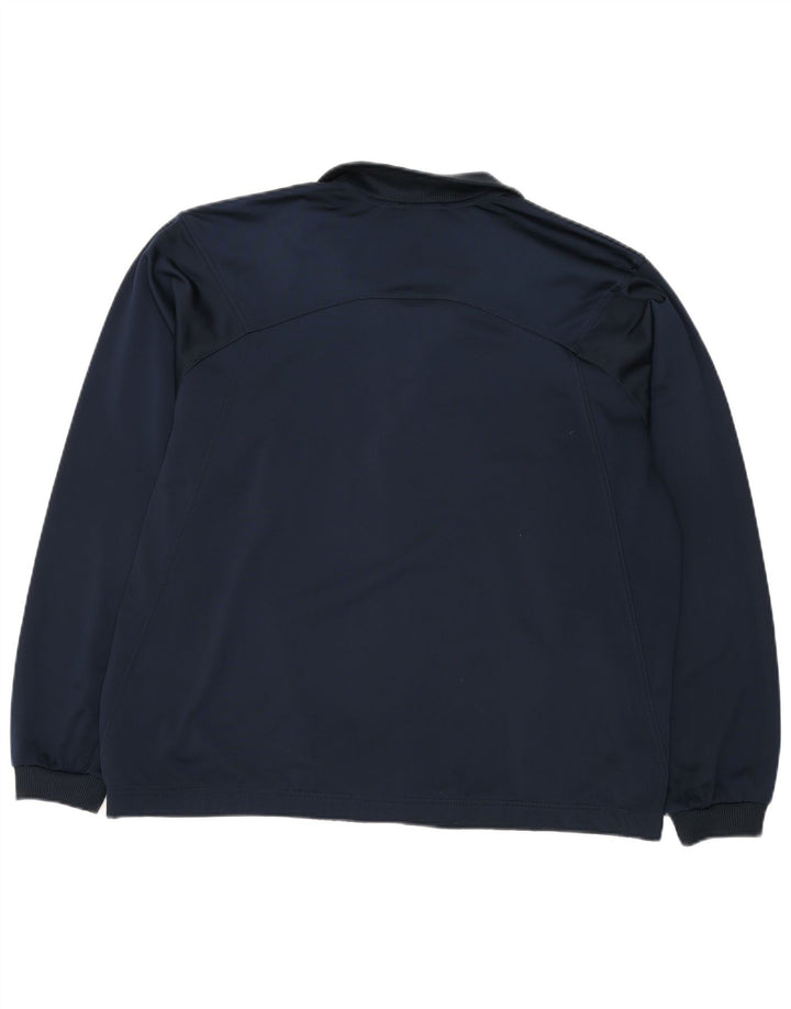 ADIDAS Herren-Trainingsanzug, Top-Jacke, UK, Größe 44/46, groß, marineblau, Polyester