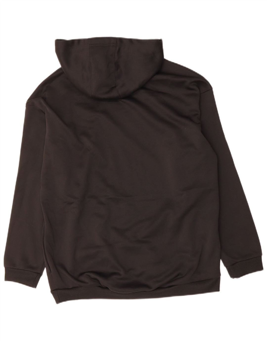 ADIDAS Womens Hoodie Jumper UK 16/18 Large Black Polyester