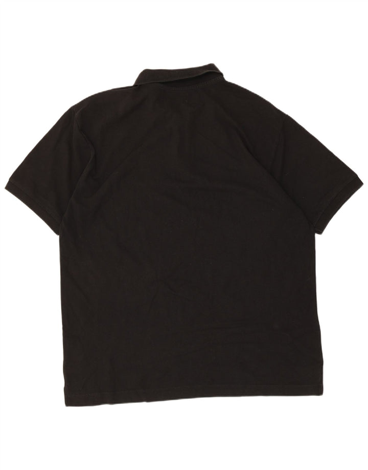 Kappa Herren Poloshirt 2XL Schwarz Baumwolle