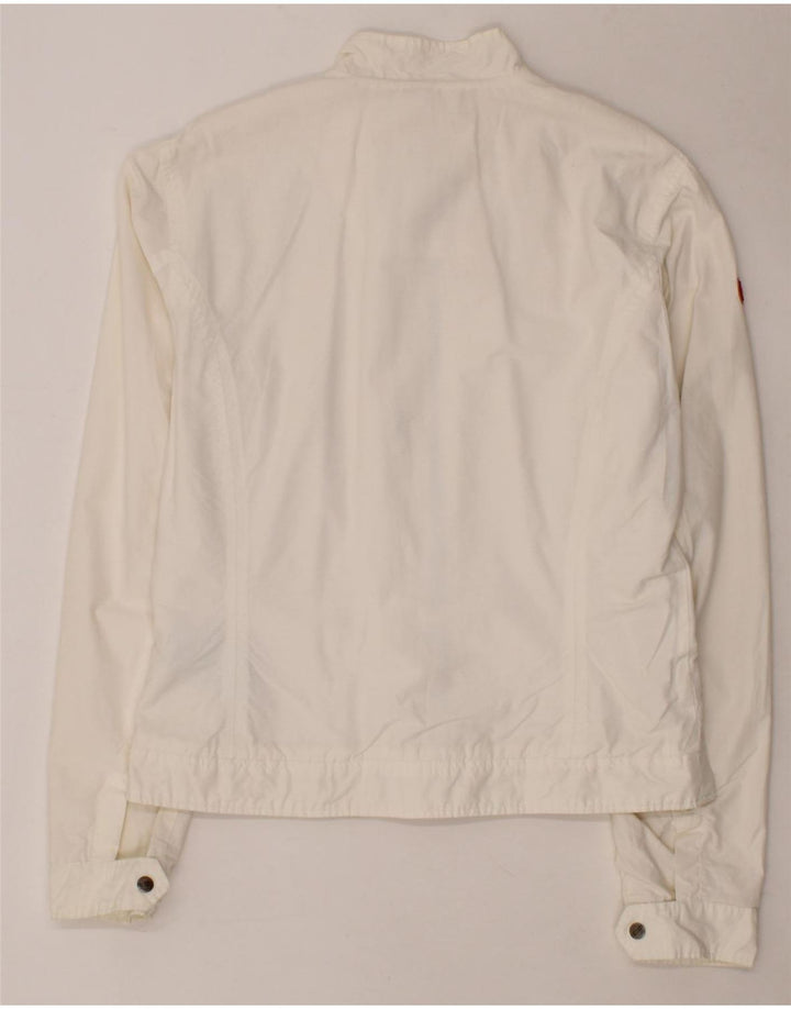 INVICTA Womens Bomber Jacket UK 18 XL White Cotton Vintage Invicta and Second-Hand Invicta from Messina Hembry 