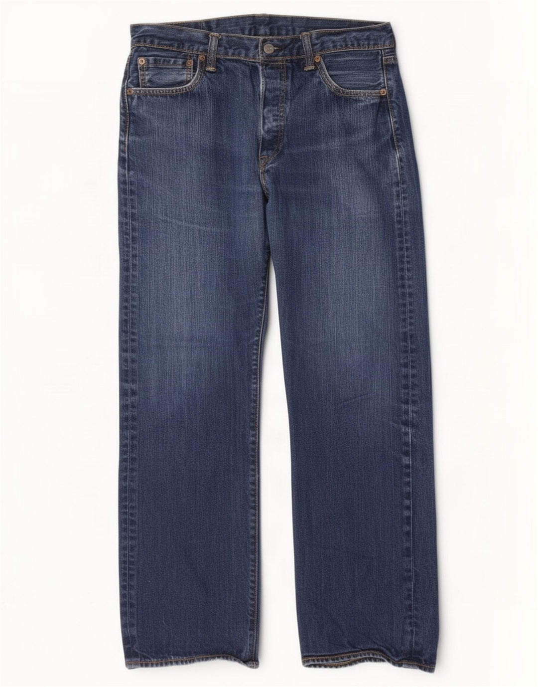 Levi's Herren 501 Straight Jeans W34 L30 Blaue Baumwolle