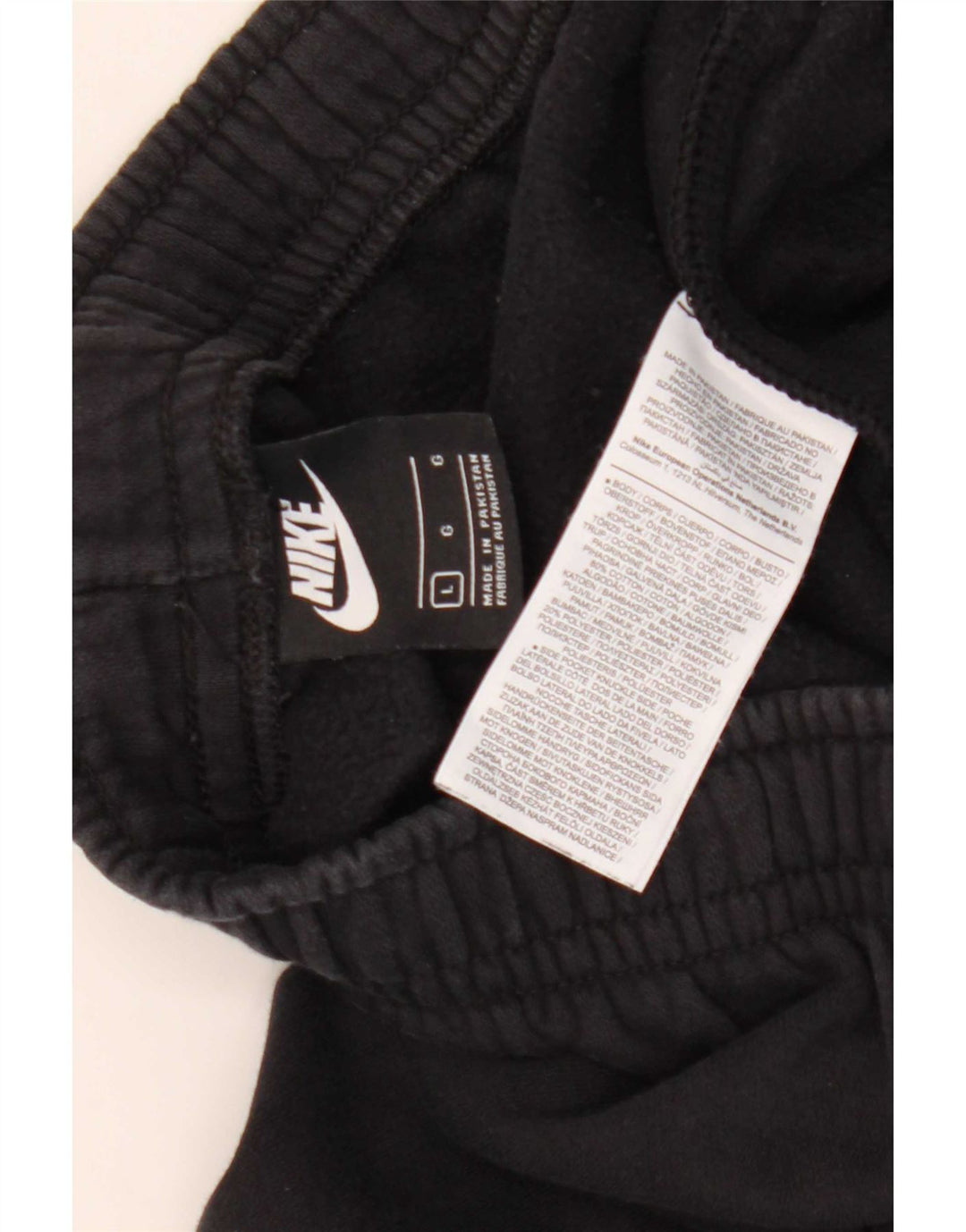 Nike Herren-Trainingshose mit Grafik, groß, aus schwarzer Baumwolle