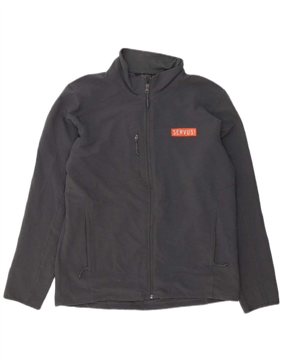 The North Face Herren-Trainingsanzug-Top-Jacke, großes graues Polyester