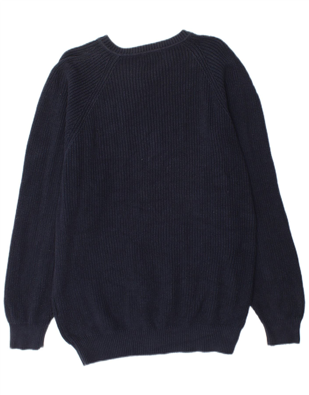 Kappa Herren-Pullover mit V-Ausschnitt aus mittelblauer Baumwolle