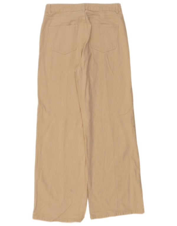 Karen Millen Damen Jeans mit weitem Bein UK 12 Medium W30 L29 Beige