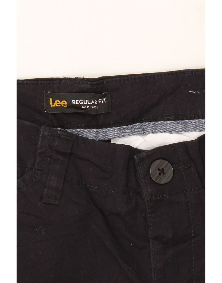 LEE Womens Mid Rise Regular Fit Casual Shorts US 8 Medium W32  Black Vintage Lee and Second-Hand Lee from Messina Hembry 