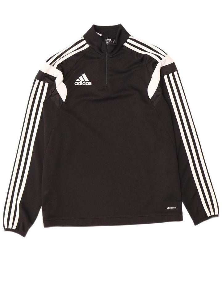 ADIDAS Boys Climacool Pullover Tracksuit Top 13-14 Years XL  Black
