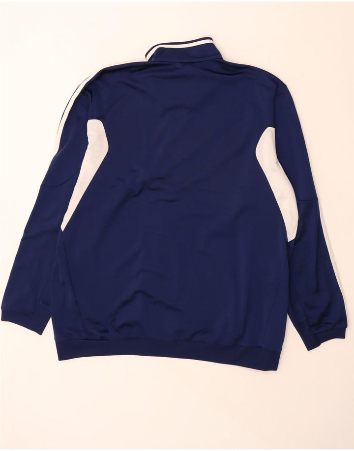 ADIDAS Herren-Trainingsanzug-Top-Jacke, UK 46/48 XL, Marineblau, Farbblock