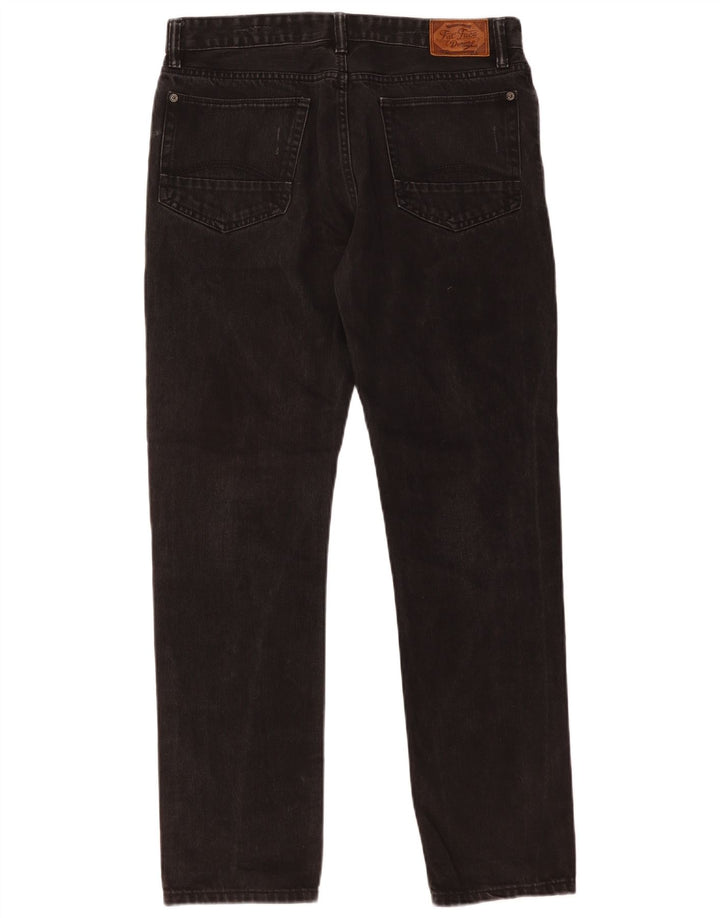 Fat Face Slim-Jeans für Damen, W34, L31, schwarze Baumwolle