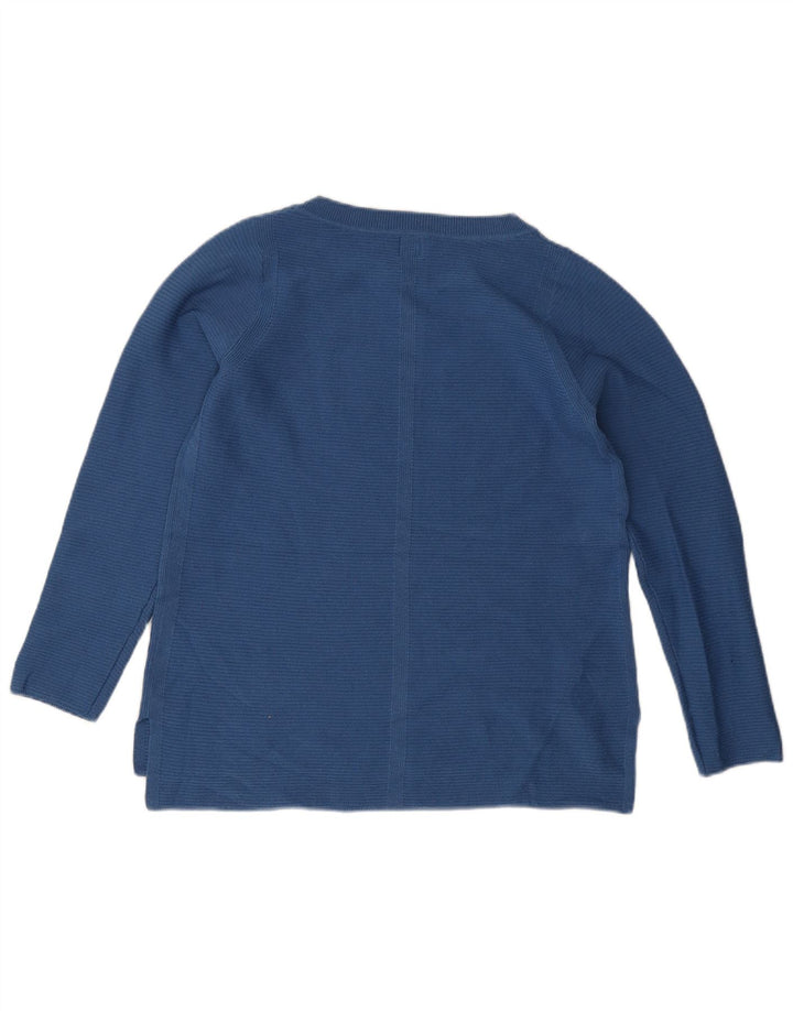 John Lewis Damen-Pullover mit U-Boot-Ausschnitt, Gr. 10, Größe S, Blau, Polyester