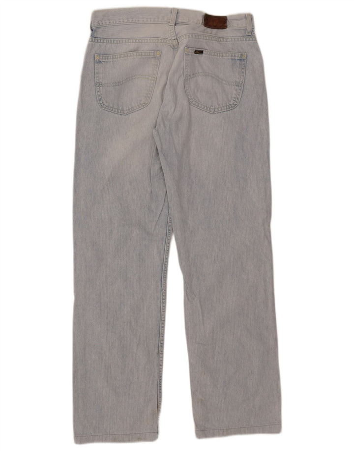 Lee Herren Straight Jeans W34 L30 Blaue Baumwolle