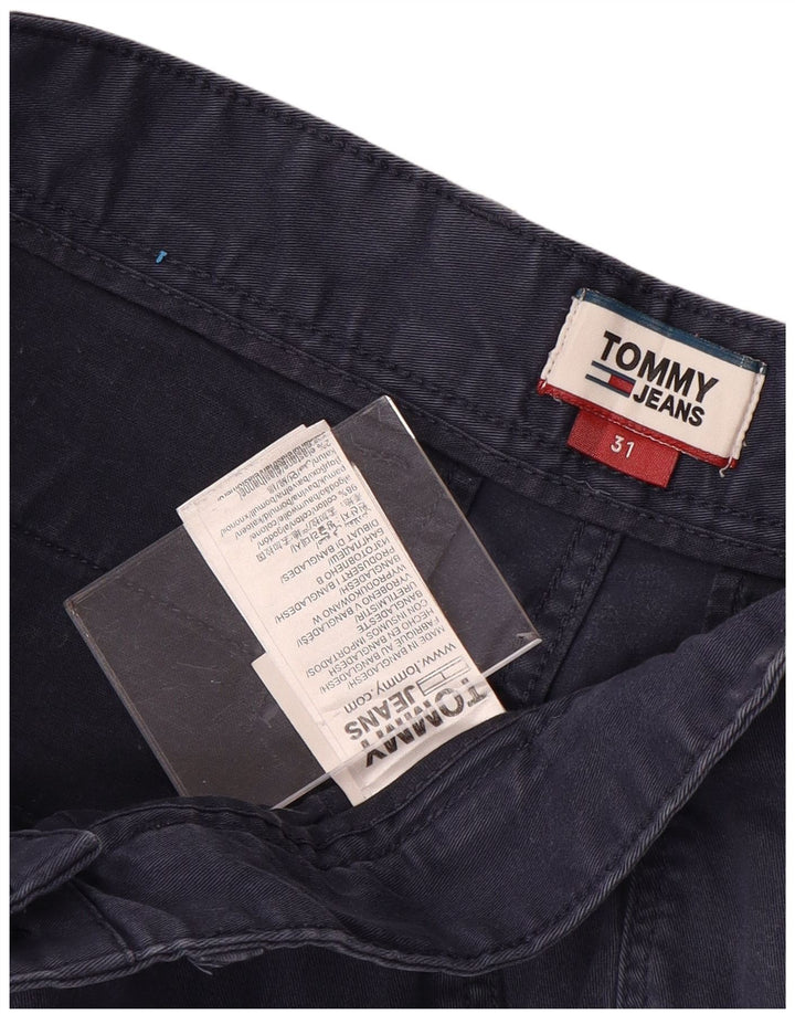 TOMMY HILFIGER Herren Chino Shorts W31 Mittelmarineblaue Baumwolle