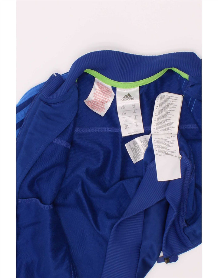 Adidas Jungen Trainingsanzug Top Jacke 3-4 Jahre Marineblau Polyester