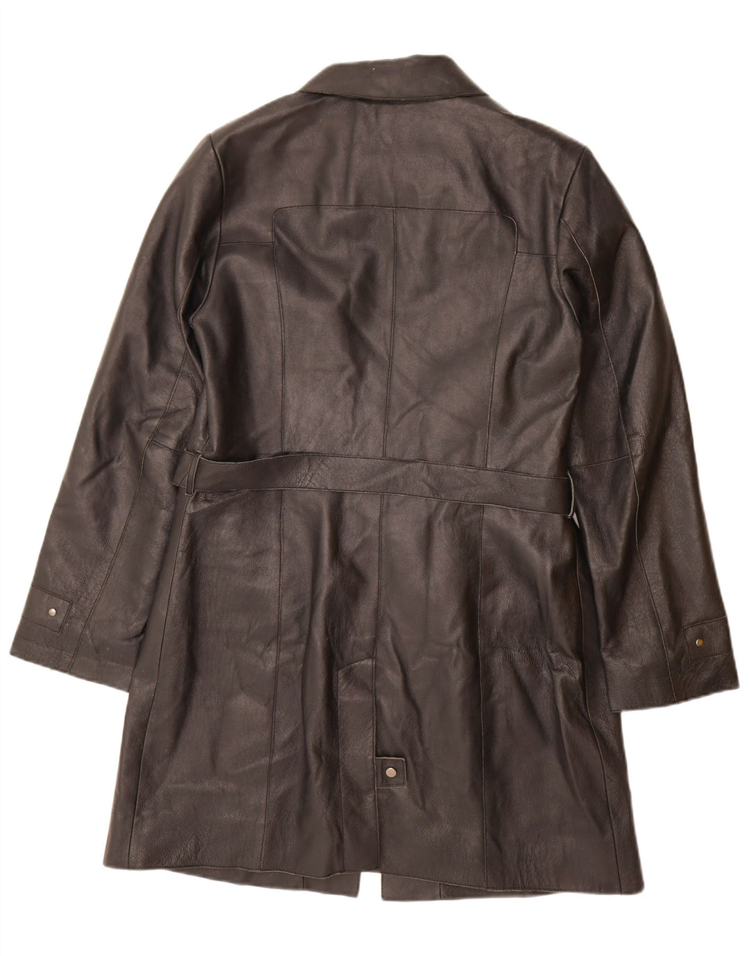 CONBIPEL Damen Ledermantel IT 48 XL Schwarzes Leder