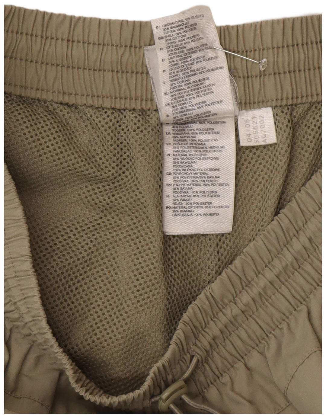 Adidas Herren Capri-Trainingshose, Größe S, Khaki, Polyester