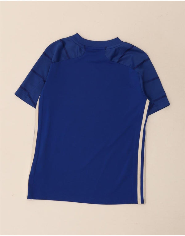 Adidas Jungen Aeroready T-Shirt Top 9–10 Jahre blau gestreift Polyester