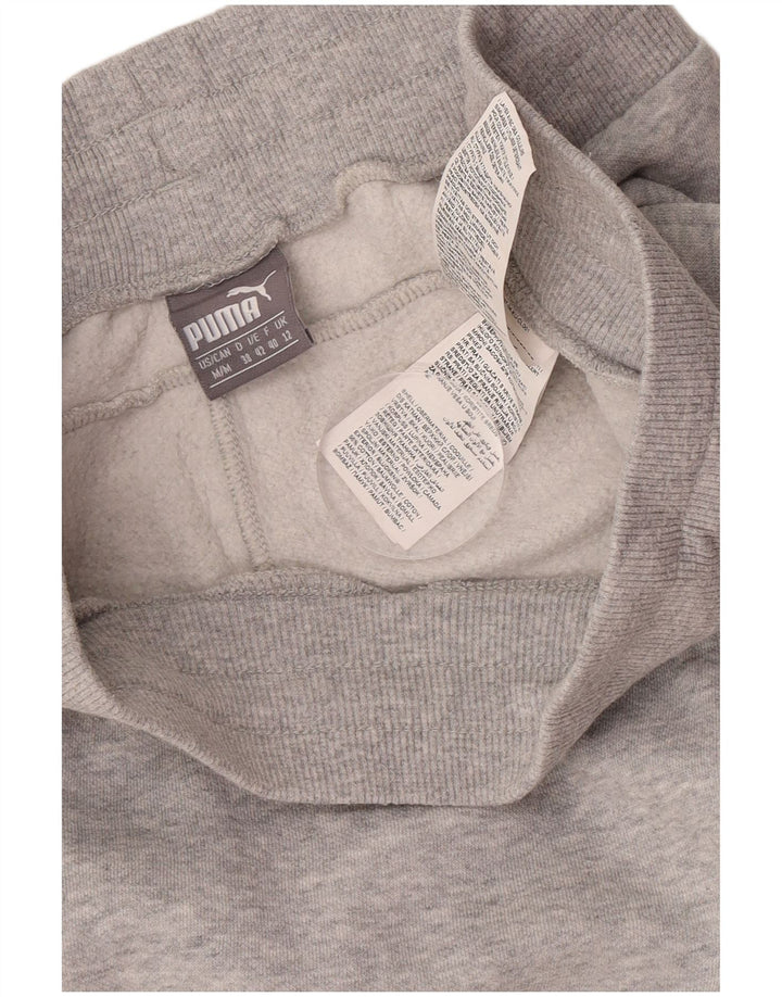 Puma Damen Trainingshose Jogger UK 12 Mittelgraue Baumwolle