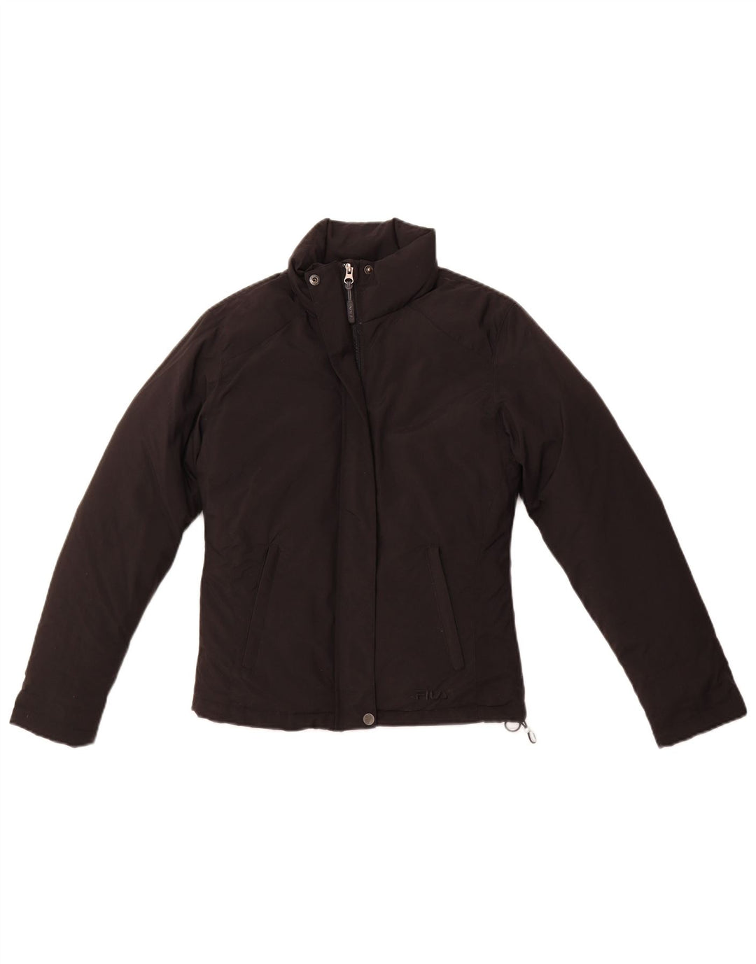 FILA Damen Wattierte Jacke UK 10 Small Schwarz Polyamid