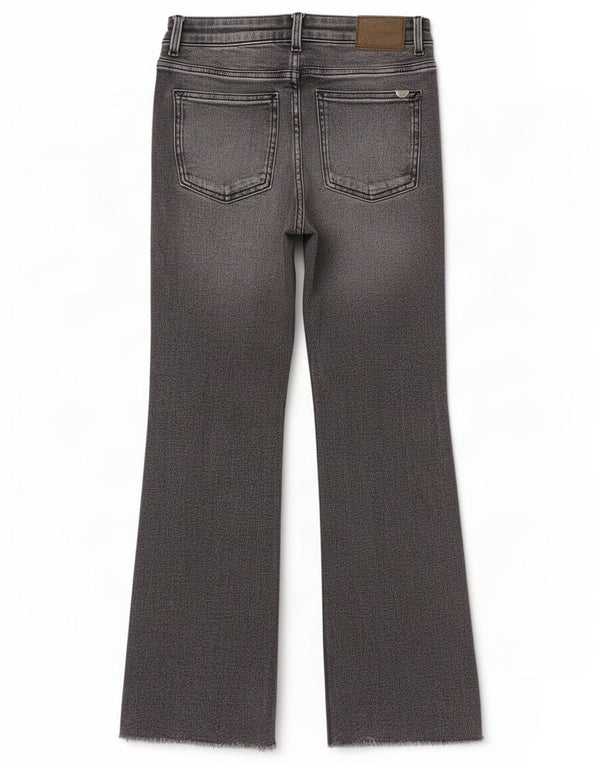 Zara Damen Bootcut Jeans EU 38 Small W28 L26 Grau