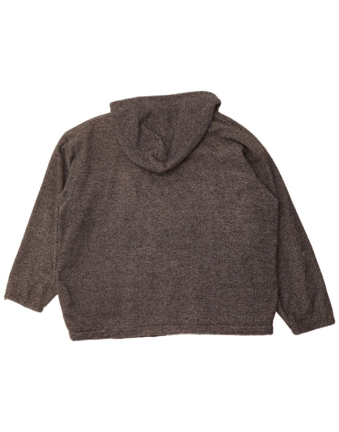 CHAMPION Herren-Fleecejacke mit Kapuze, UK 42, XL, graues Nadelstreifen-Polyester