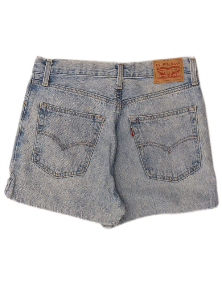LEVI'S Damen Baggy Denim Shorts W27 Small Blaue Baumwolle